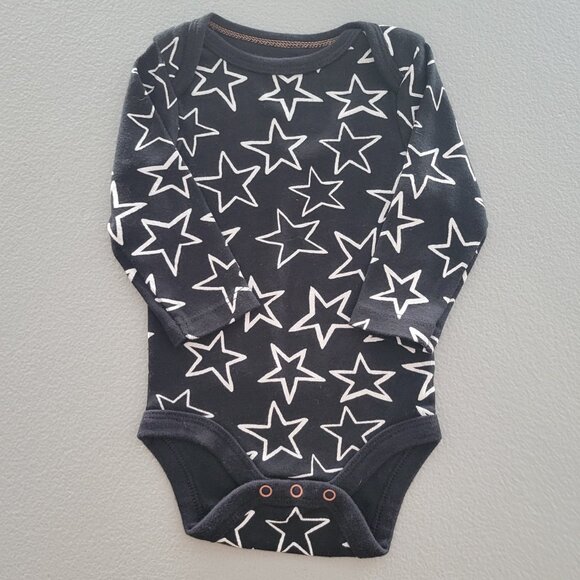 Cloud Island Black and White Outfit 0-3 Months - Picture 2 of 7